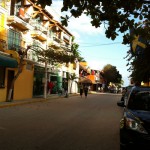 Buildings in downtown Playa mexico