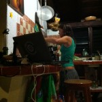 Leanne making Lentils at Jimmy's place located near Casa De Las Olas sustainable beach villas in Tulum mexico