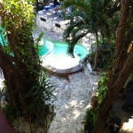 My place in playa del carmen which I got from airbnb pool view