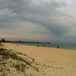 The local Playa Del Carmen Beach in mexico